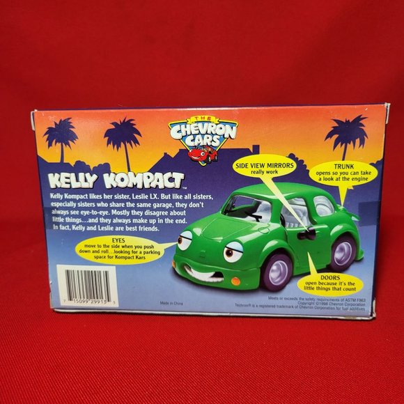 Chevron Cars Kelly Kompact Green Door Coupe 1998 Collectible Toy - Picture 6 of 13